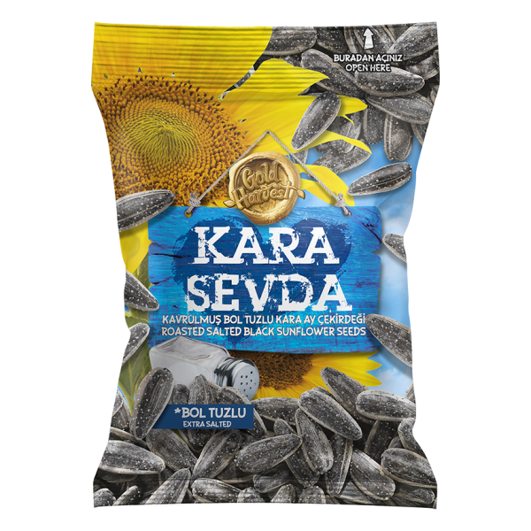 Kara Sevda Siyah Tuzlu Ayçekirdeği Jumbo 500 gr